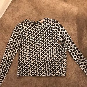 Micheal Kors long sleeve black dress